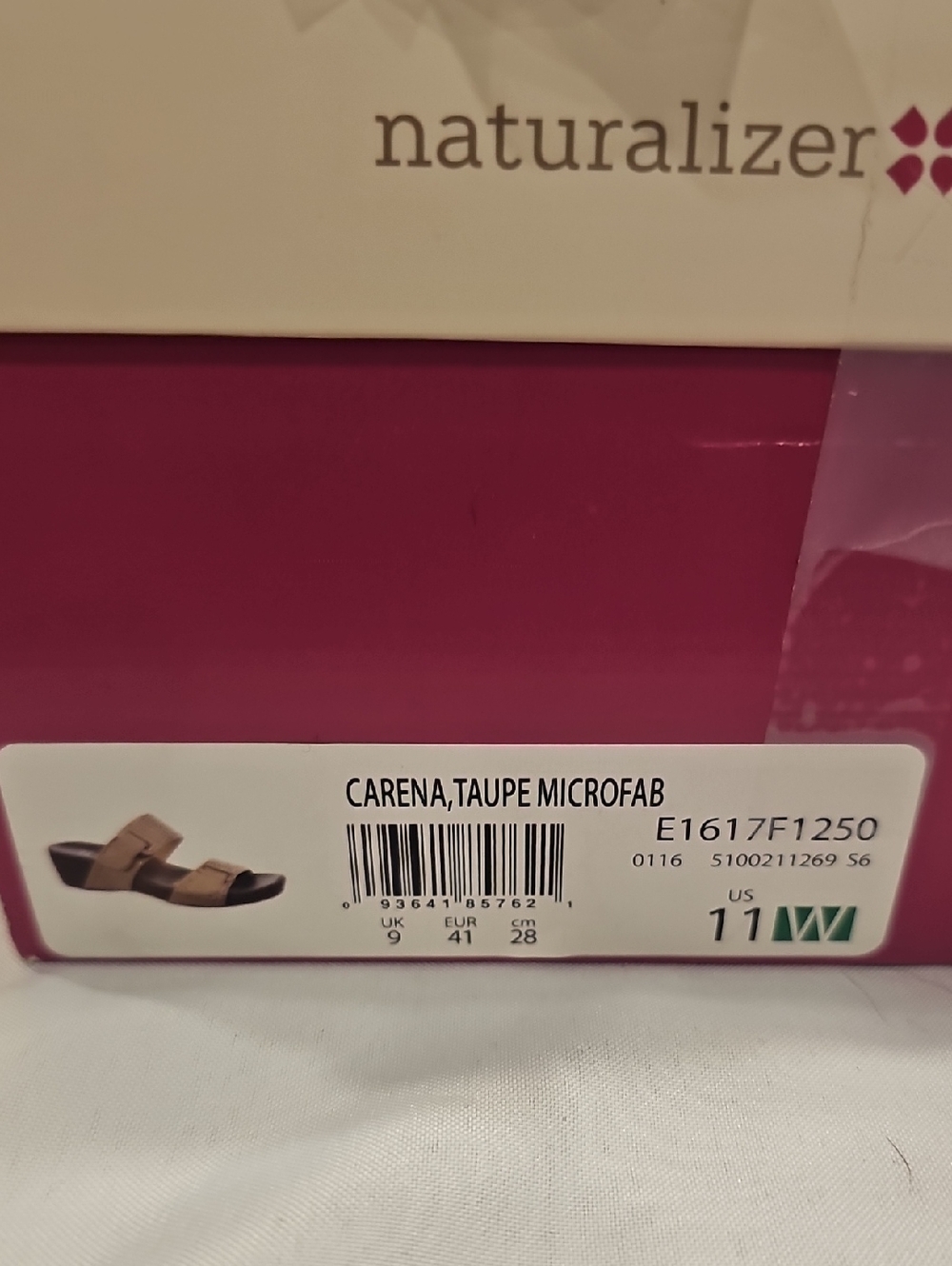 New In Box Naturalizer Sandals With Cute Gems On Them Sz 11w Women - Picture 7 of 7